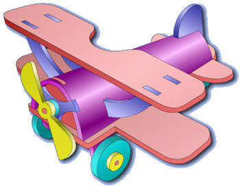 Модель Самолета "Биплан e3"